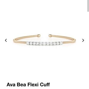 Dana Rebecca Ava Bea Flexi Cuff, Yellow Gold